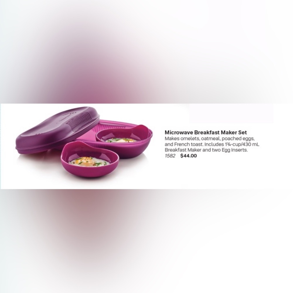 Tupperware Microwave Breakfast Maker Set